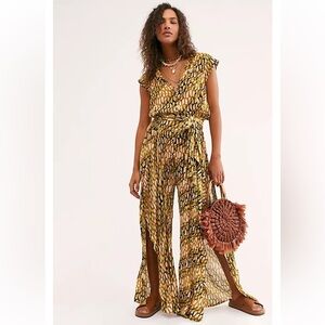 Free People Sahara Multi Color Jumpsuit Size XS